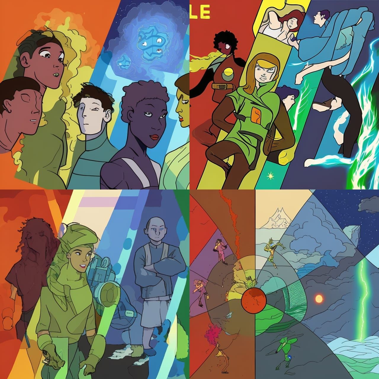 Disaster Epic: The Four Elements in Space