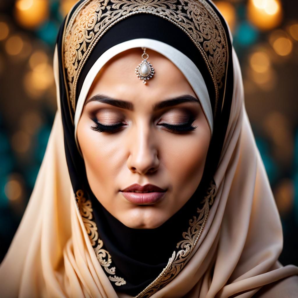 Charming Portrait of a German Woman in Hijab