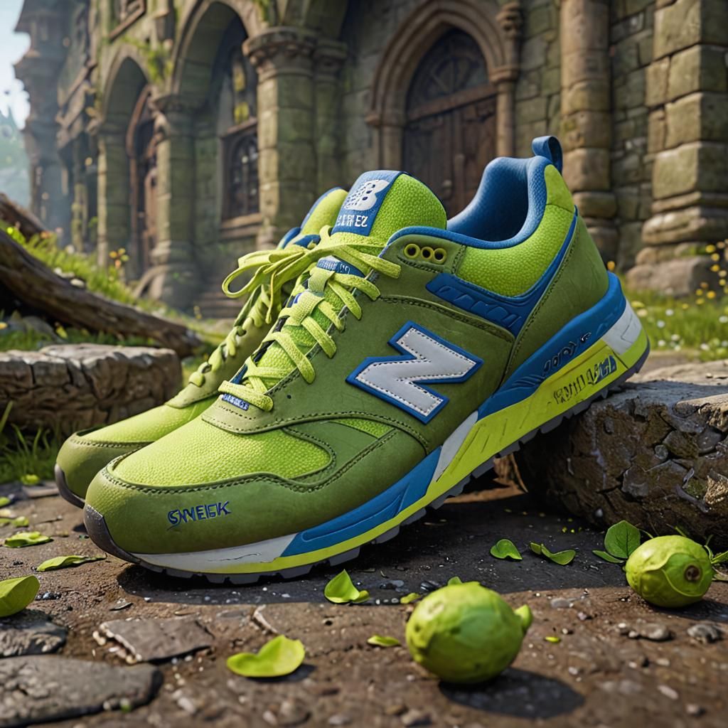 Shrek x New Balance Collaboration:
New Balance sneakers insp...