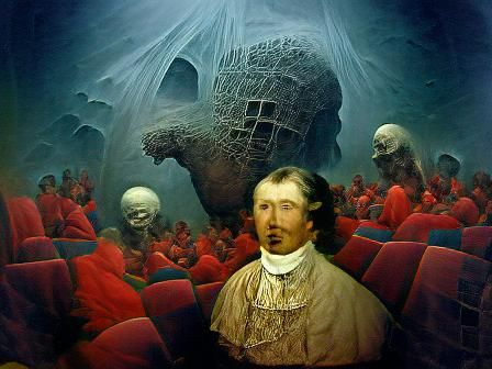 Horrific Skin Contact Inspired by Doré, Rutkowski, Beksiński