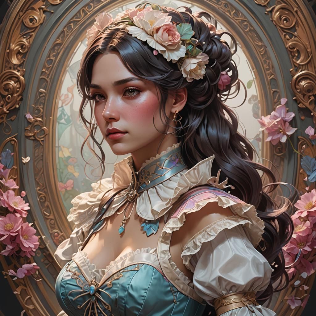 Detailed Portrait with Dynamic Lighting and Intricate Detail...