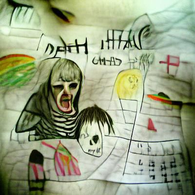 Child's Drawing of Death, Hate, and Screams