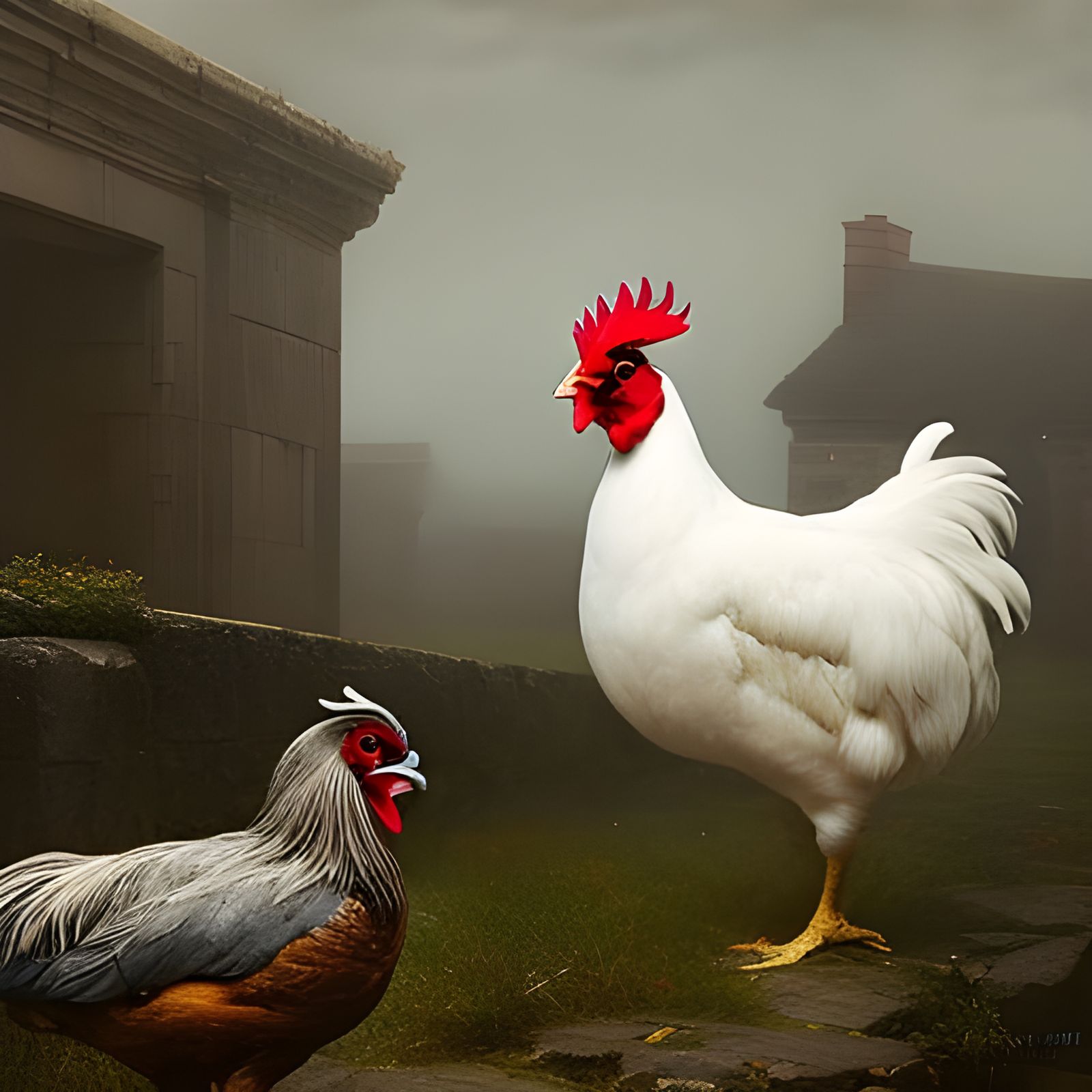 Plymouth Rock & White Leghorn Chickens 🐔