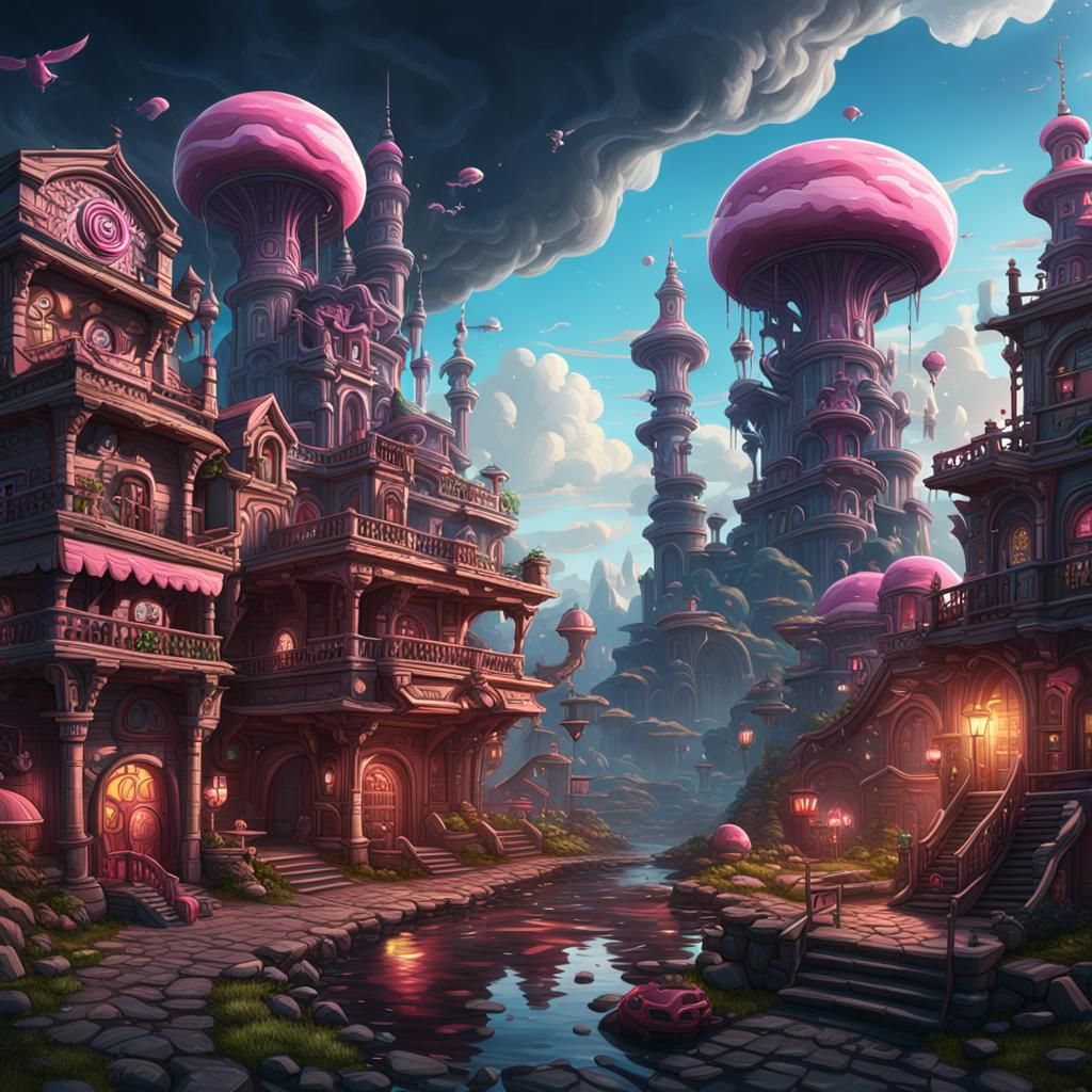 Detailed Matte Painting of Timmy Turner