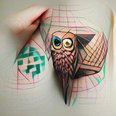 Geometric Owl Image