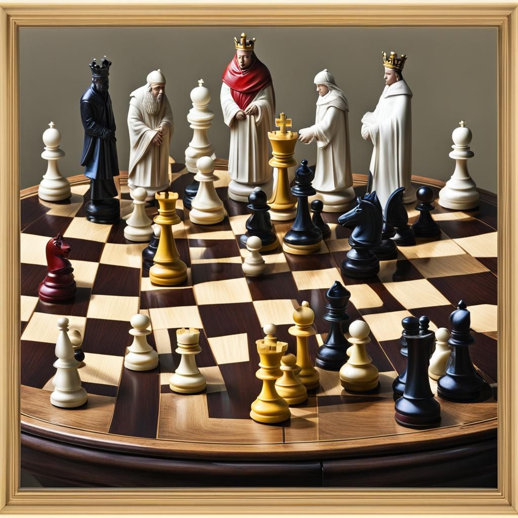 Humanlike Chess Figures in Professional Photography