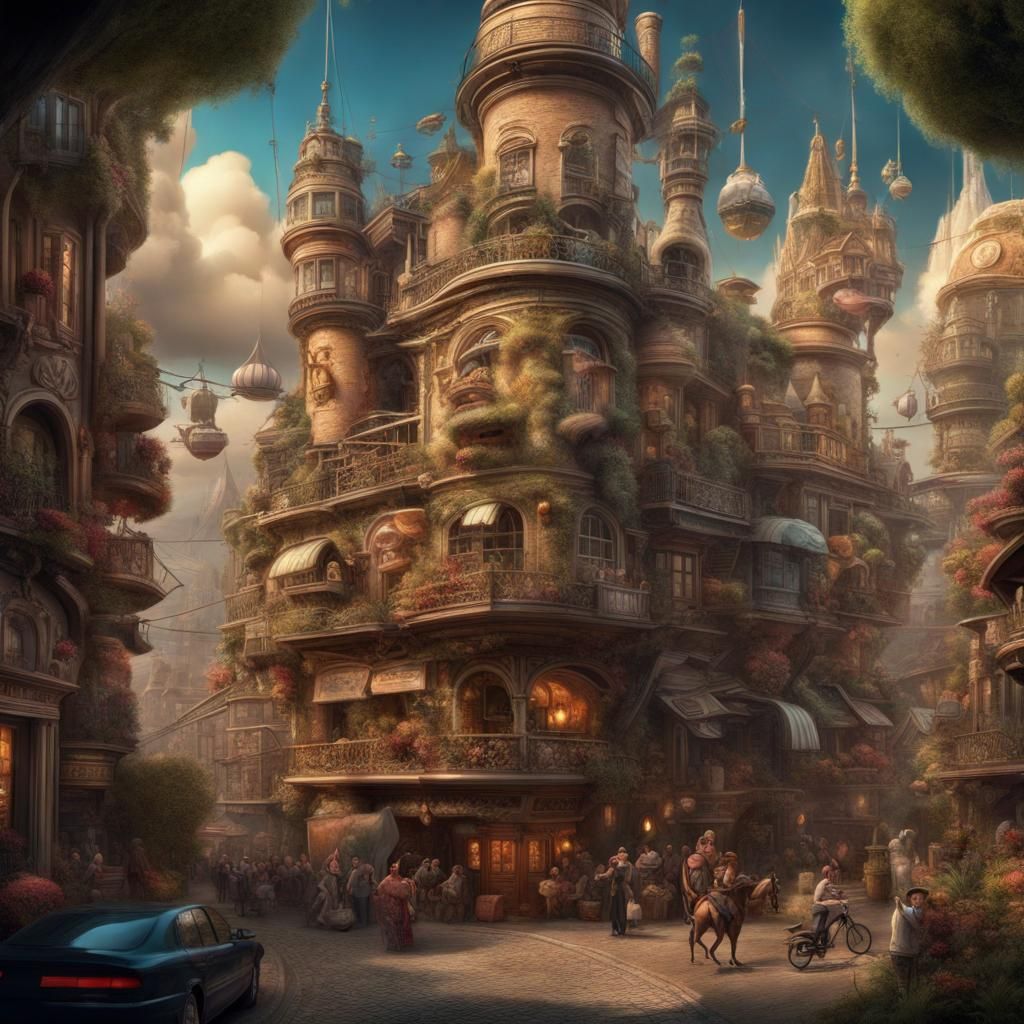 Humorous Caricature in Epic Digital Painting