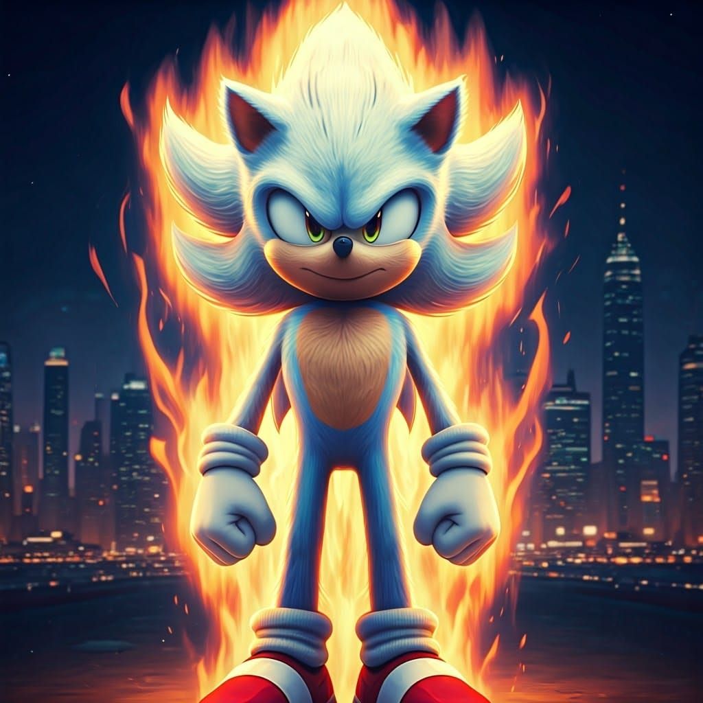 Hyper Sonic in Metropolis, Digital Concept Art