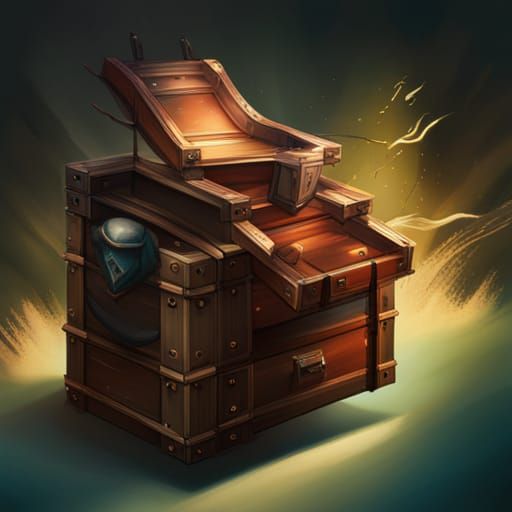 Hyperrealistic Mimic Chest Attack Concept Art