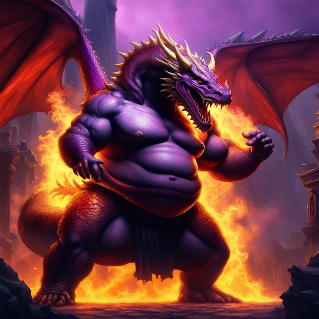 Epic Battle: Man in Tutu vs Fire Dragon