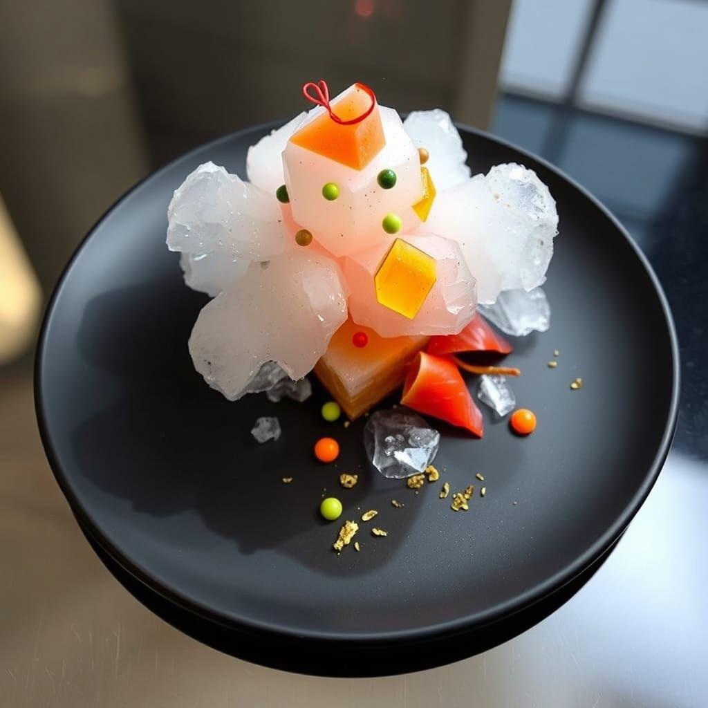 Psychedelic Edible Arrangement with Dry Ice Tower