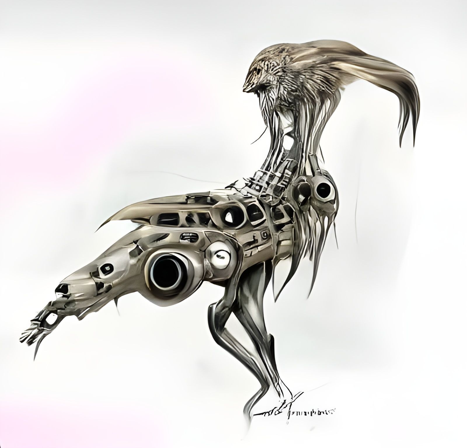 Biomechanical Sci-Fi Creature