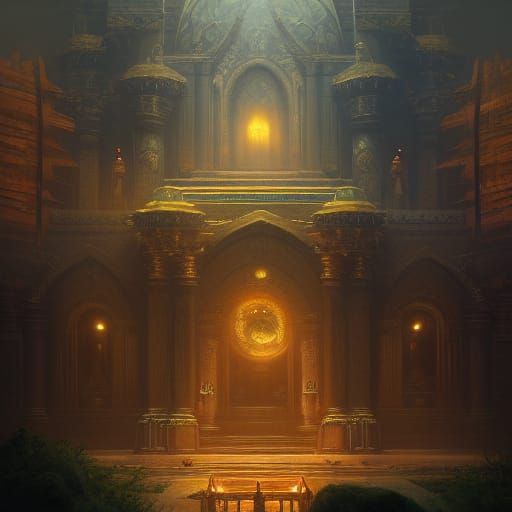 Temple of Time: Dark Fantasy Concept Art