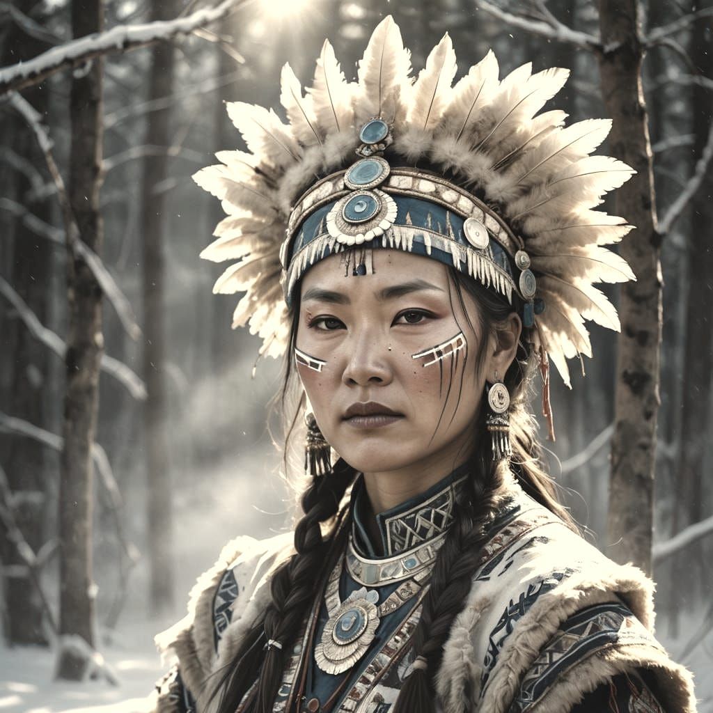 Yakut Dancer Showcasing Siberian Forest Soul