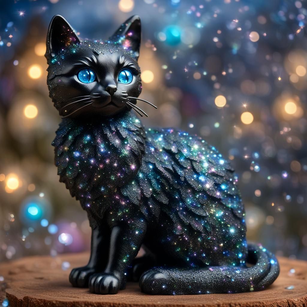 Rayni's Sparkly Cat Statue (KOTLC)