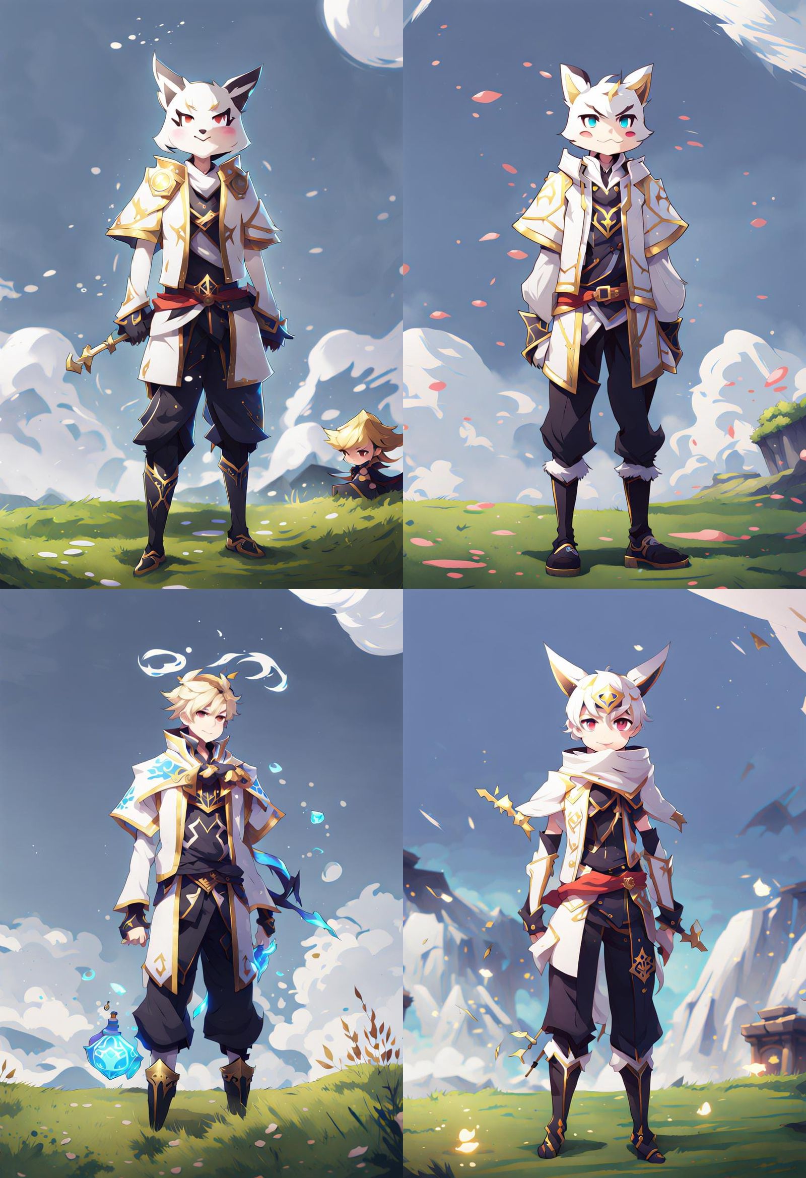 Genshin Impact Style Splash Art