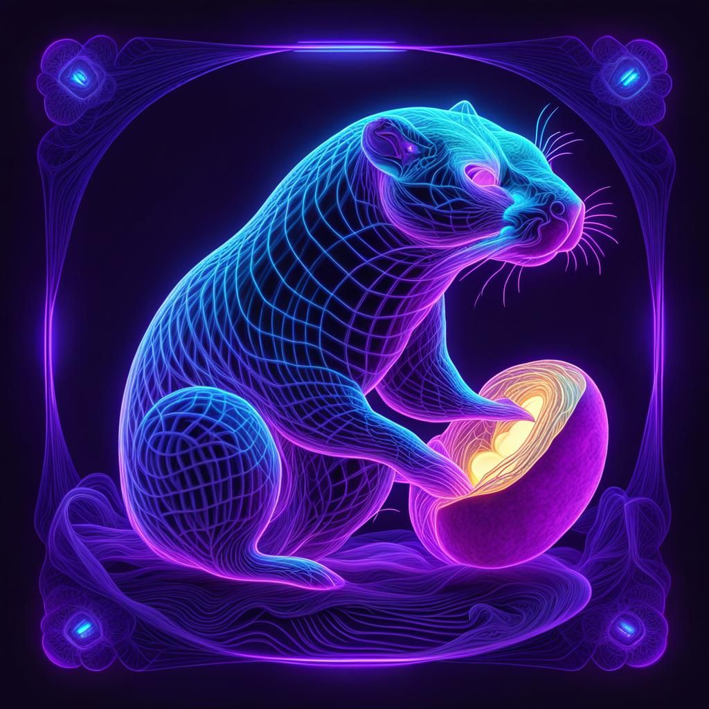 X-Ray of a Weasel with a Potato