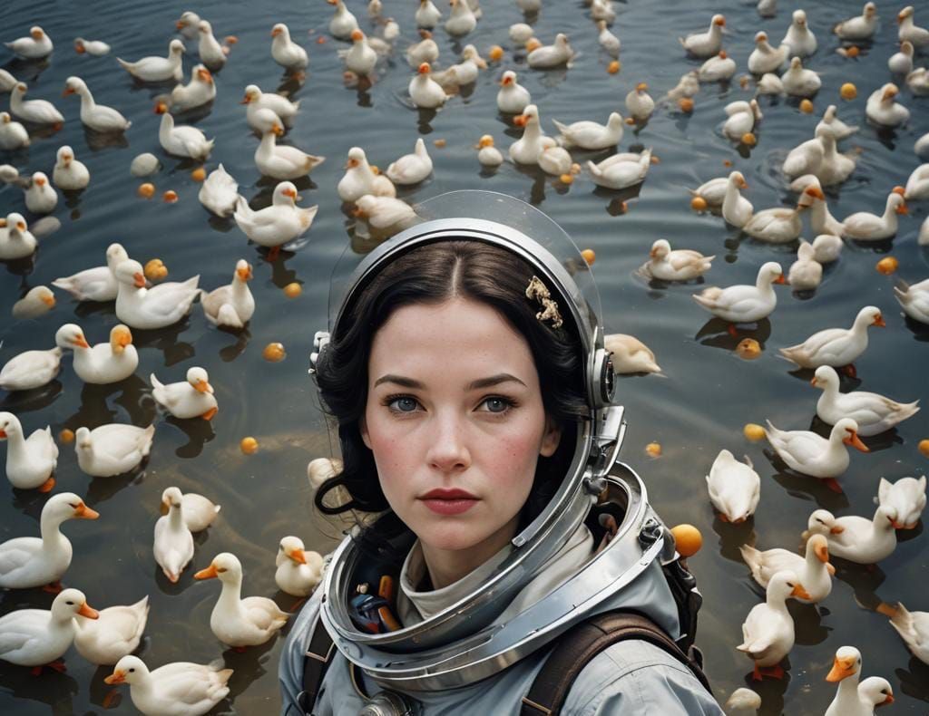 Snow White as Space Mermaid Cosmonaut