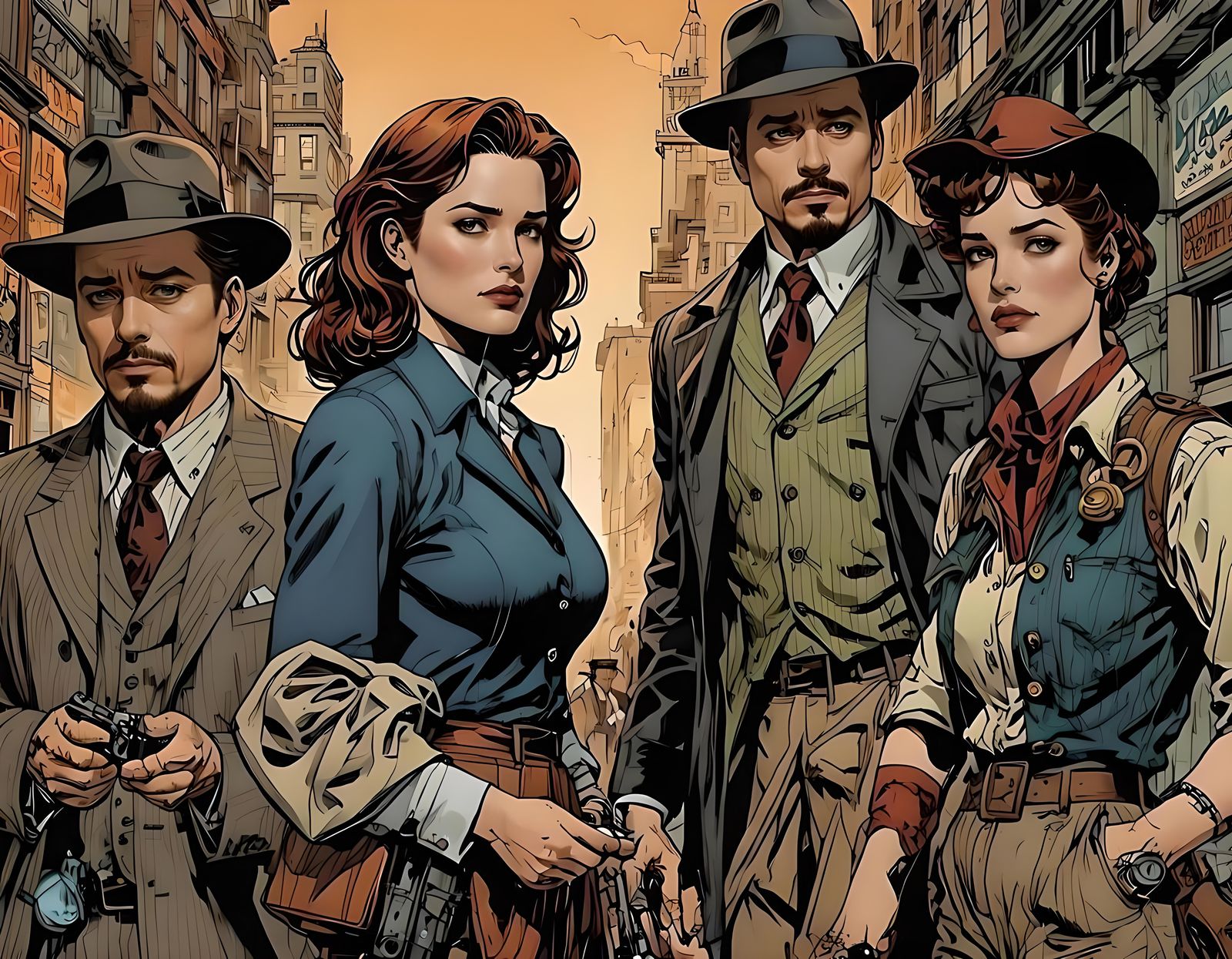 Comic Book Adventure in the Arabian Desert