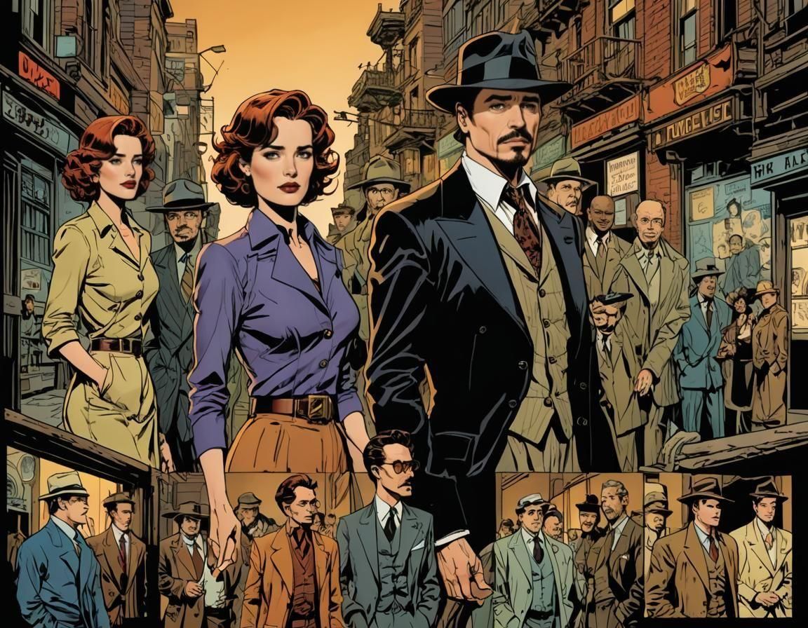 1940s Detectives Explore Ancient Arabian Temple