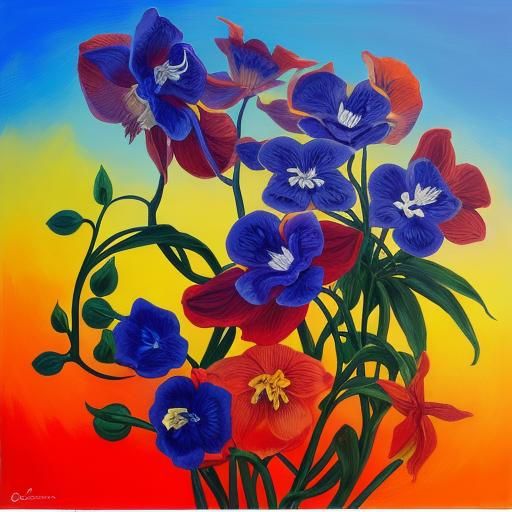 Psychedelic Orchids in Hyper-realistic Detail