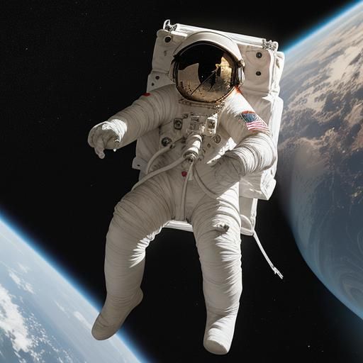 Astronaut Paying Alien with Money