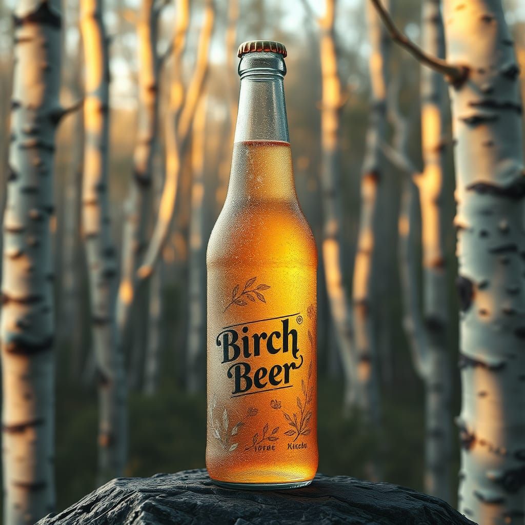 Enchanted Birch Beer in Mystical Forest