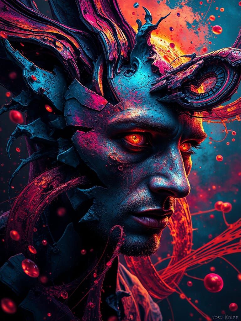 Fractal Nightmares: Portrait of a Chaotic Mind