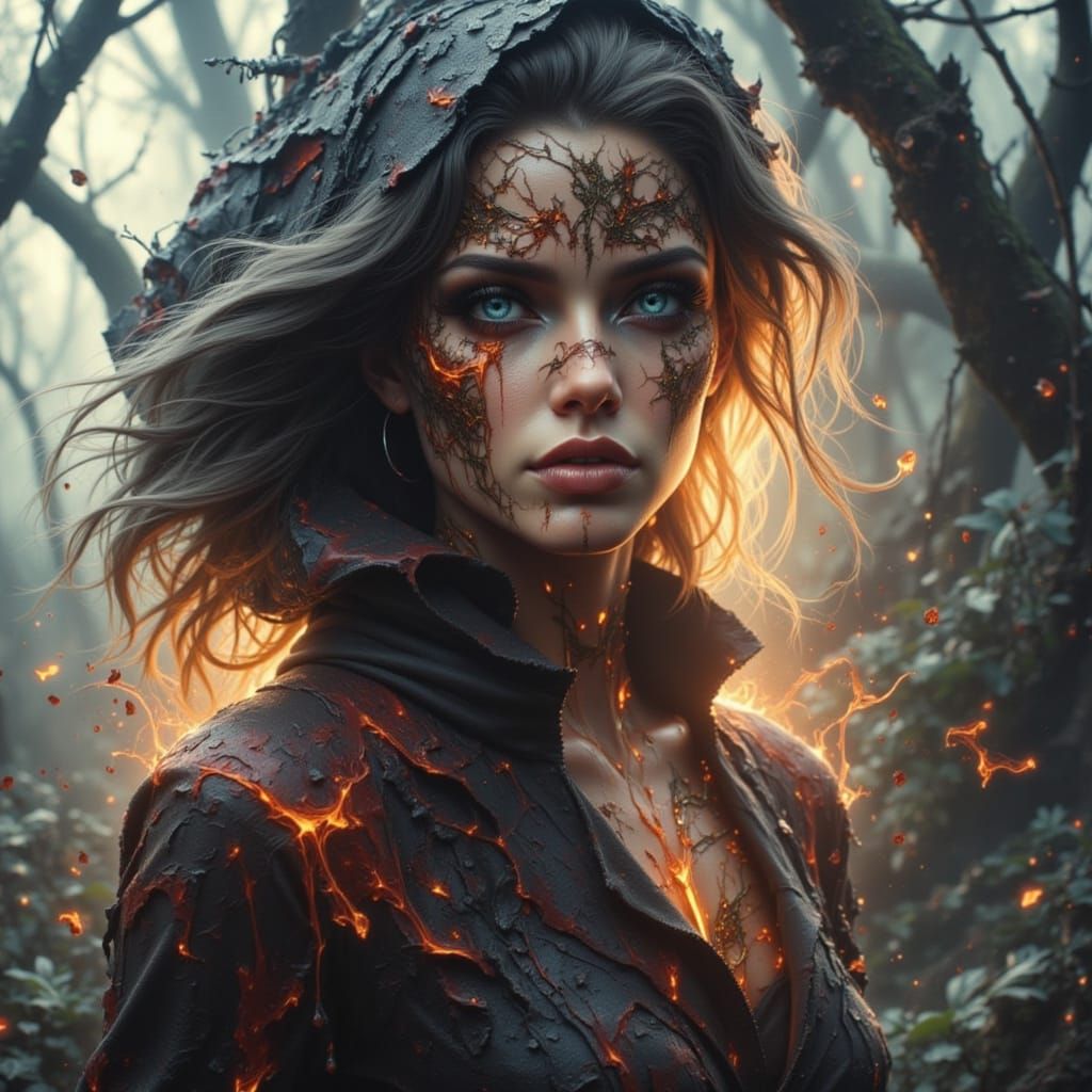 Mysterious Dark Cityscape in a Cyberpunk Aesthetic