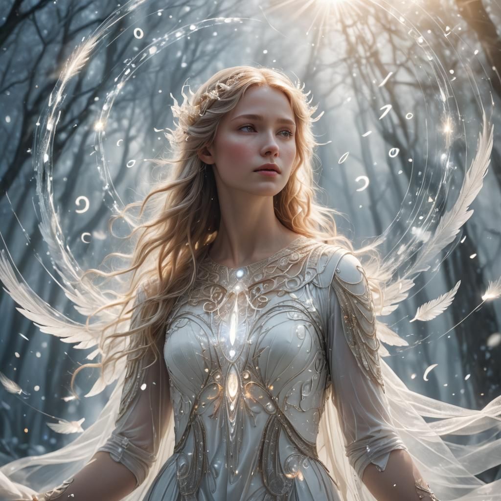 Ethereal Angelic Being in Dreamy Fantasy Art