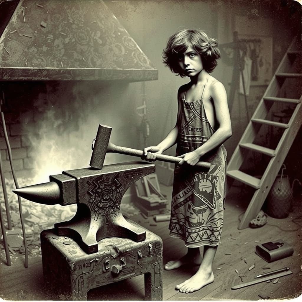 Intense Focus in a Gritty, High-Contrast Study