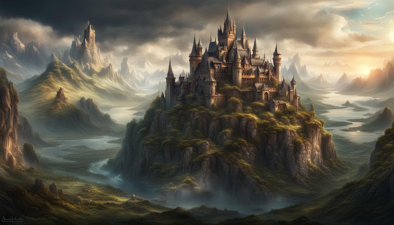 Epic Fantasy Kingdom: Cinematic Digital Matte Painting