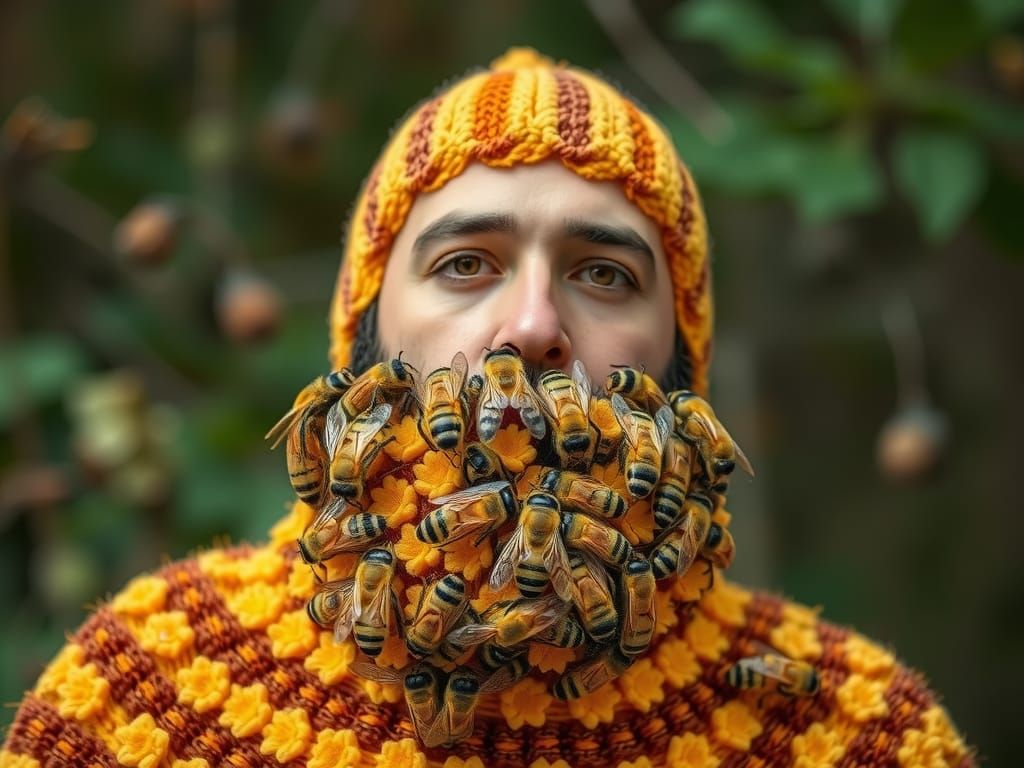 A beard of bees