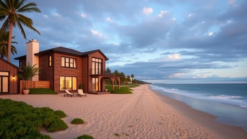 AI-Generated Beachfront Mansion: A Luxurious Coastal Estate