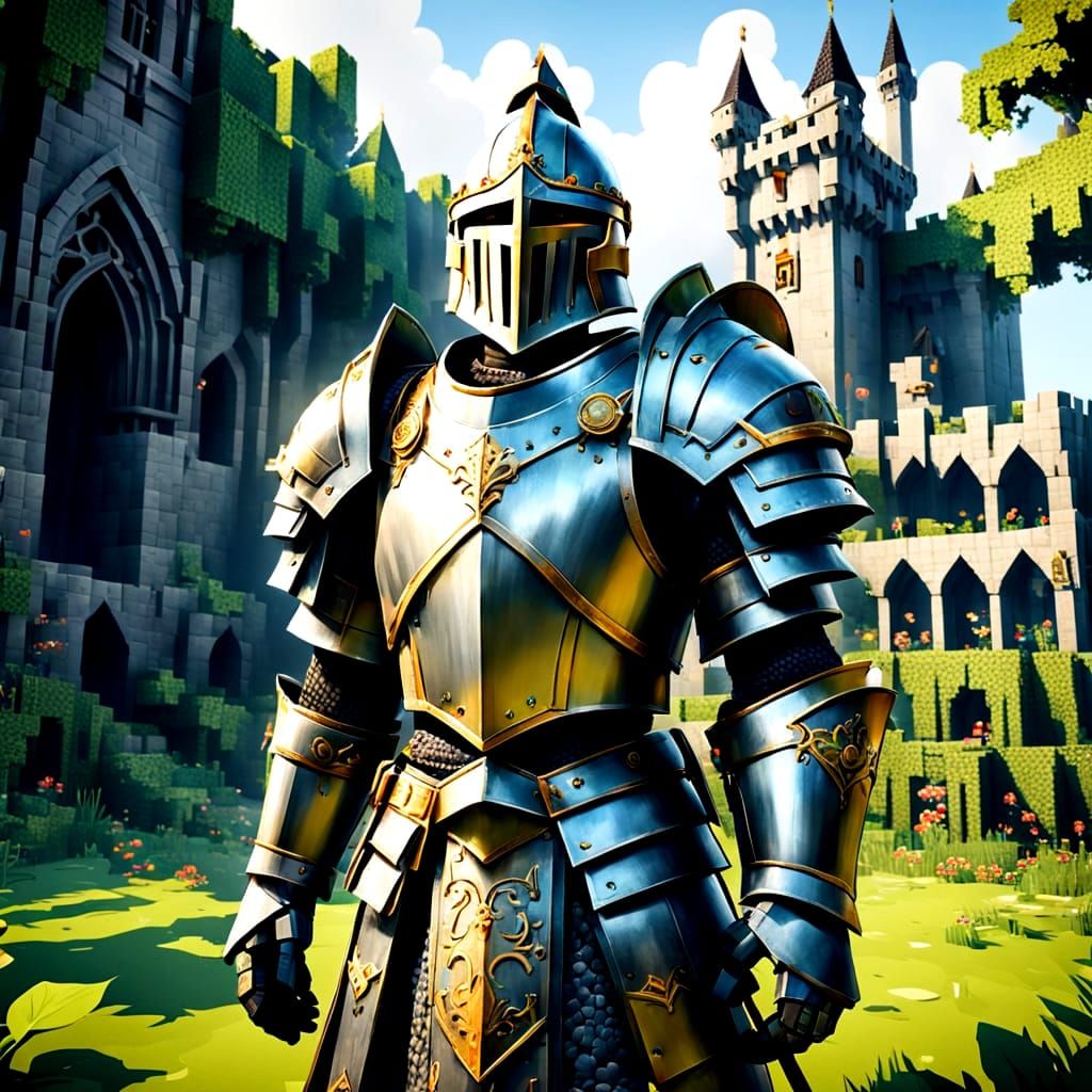 Medieval Fantasy Armor in Minecraft Realism