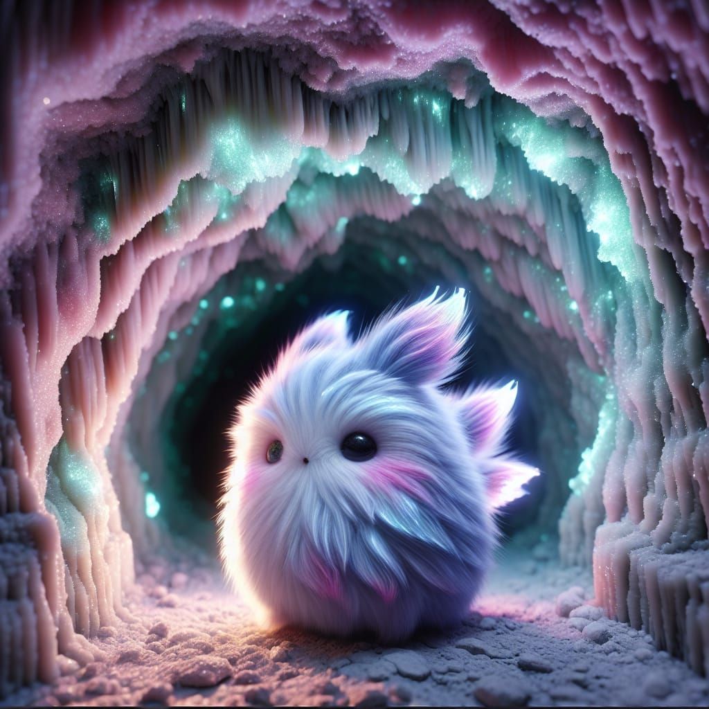 Adorable ice creature