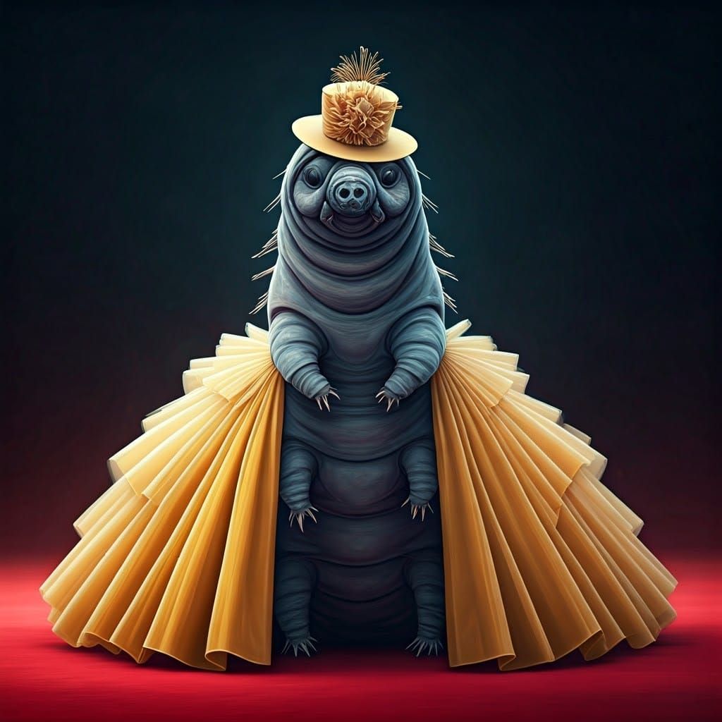 Glamorous Tardigrade Superstar Steals Red Carpet Show