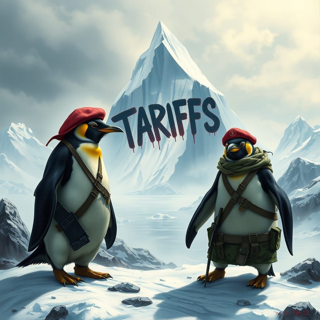 Heroic Penguins Confront Tariffs in Antarctic Wilderness