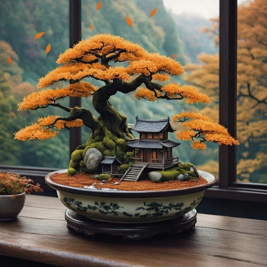 Miniature Autumnal Scene