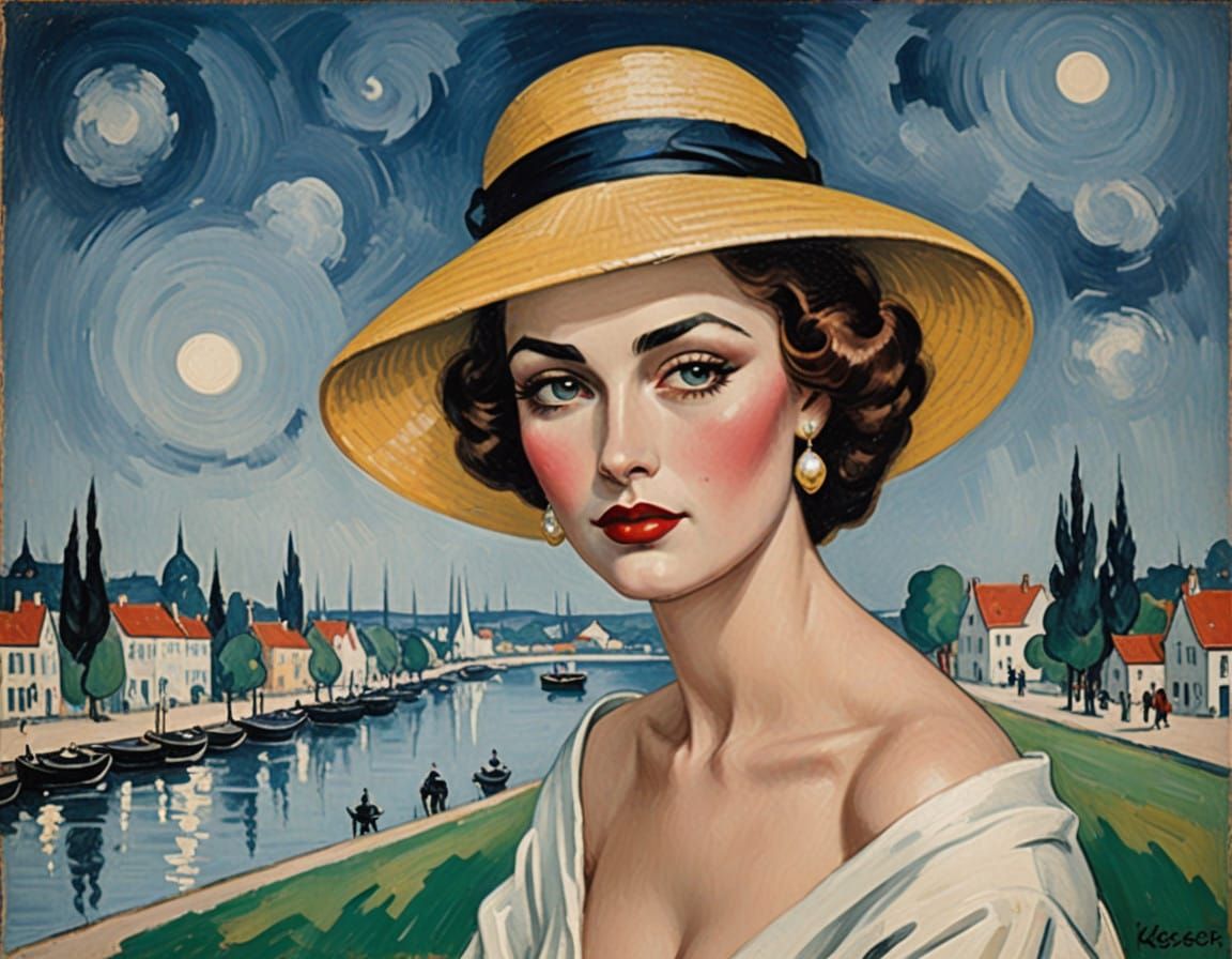 Artwork in Fauvist Style with Expressive Brushstrokes