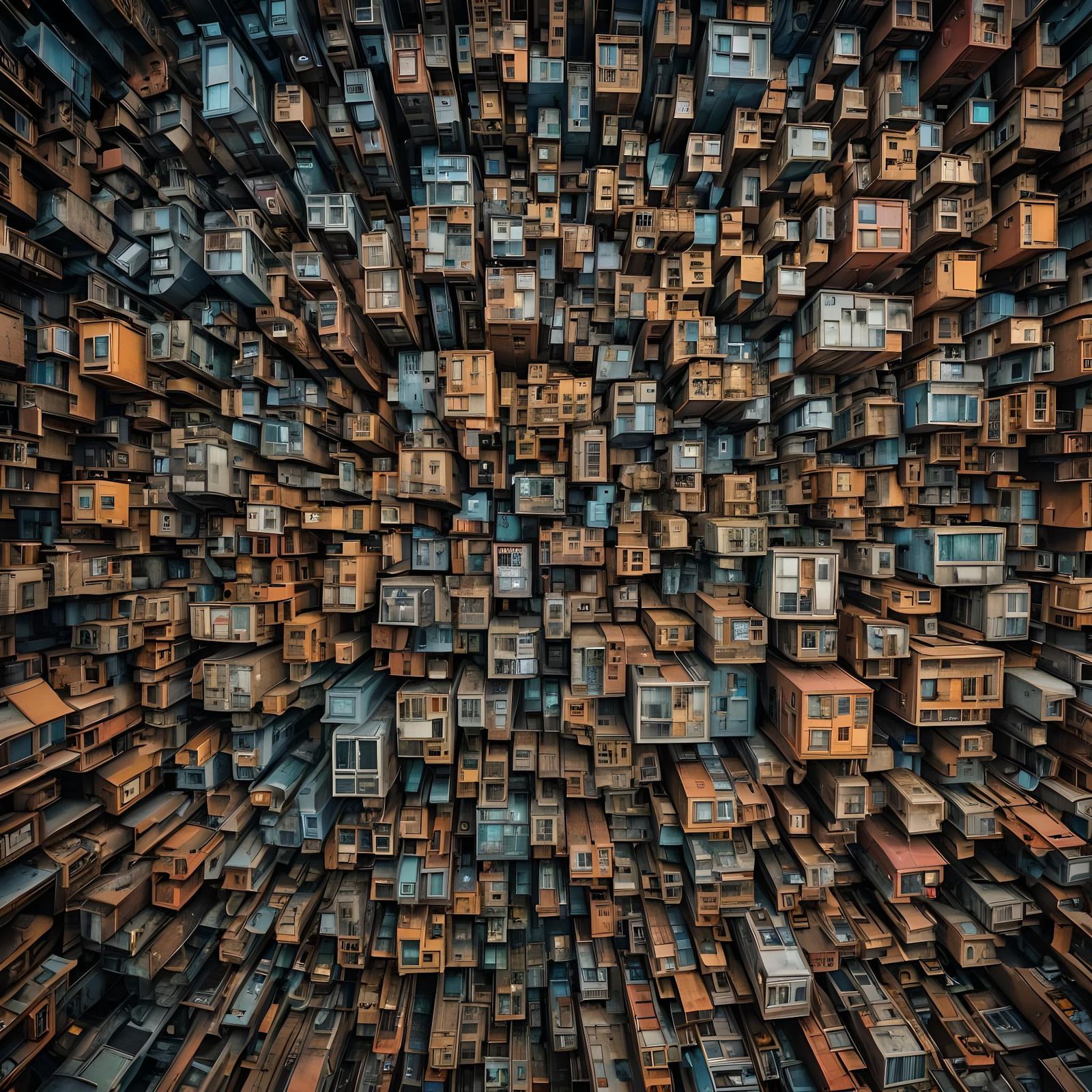 Abstract Hyperrealistic Scene with Intricate Details