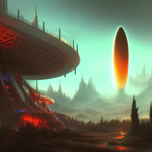 Detailed Matte Painting: Close Encounter