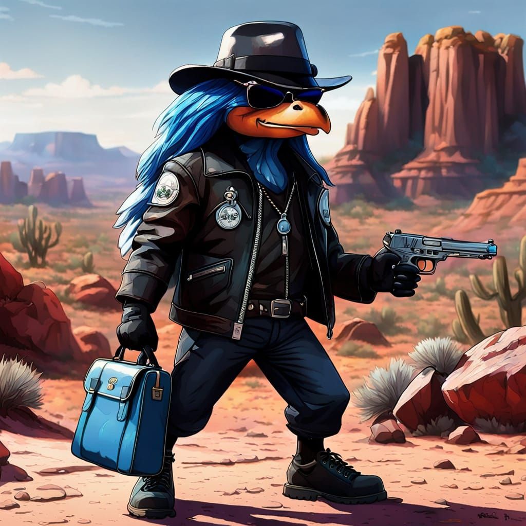 Knuckles as Walter White: Desert Echidna in Iconic Outfit