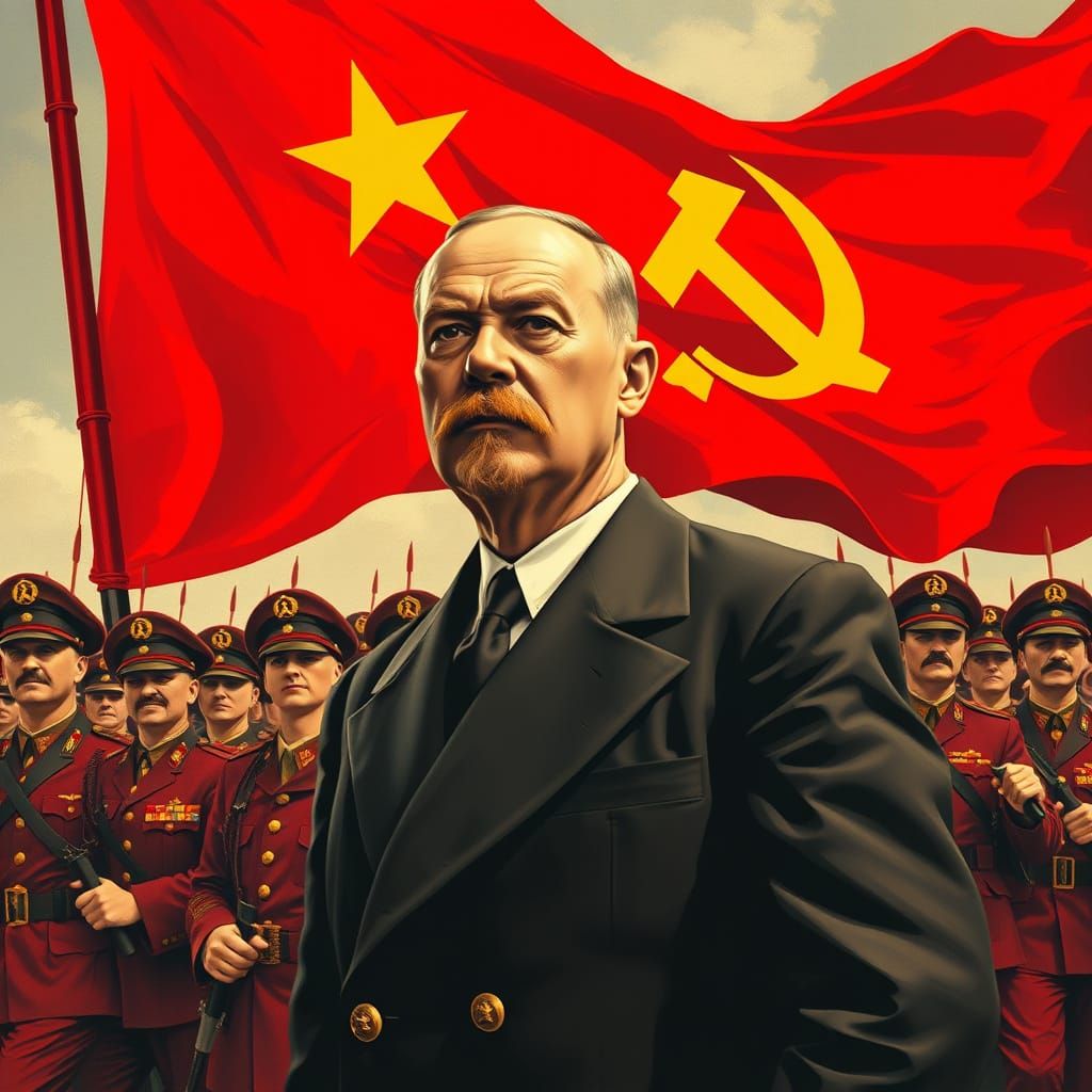 Regal Lenin in Soviet Union Patriotic Scene