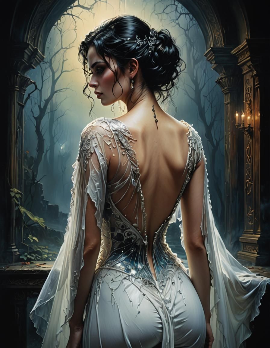 Fantasy Portrait in Gothic Style