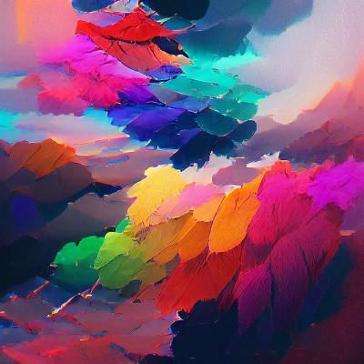 Colorful Spectrum of Varied Hues and Shades