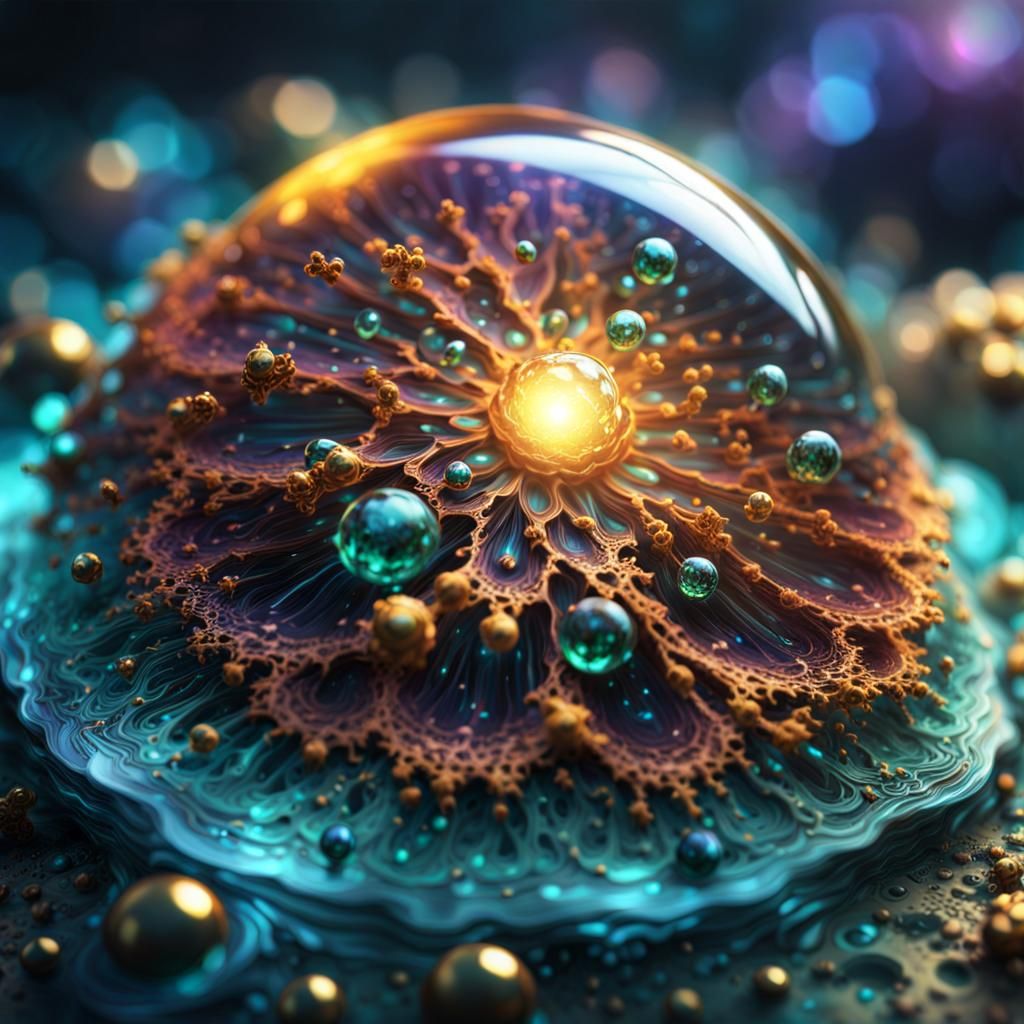 Ethereal Microscopic Amoeba: Digital Matte Painting