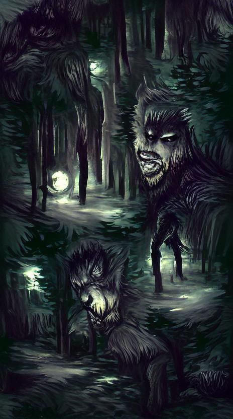 Werewolf in Dark Forest: A Creepy Encounter