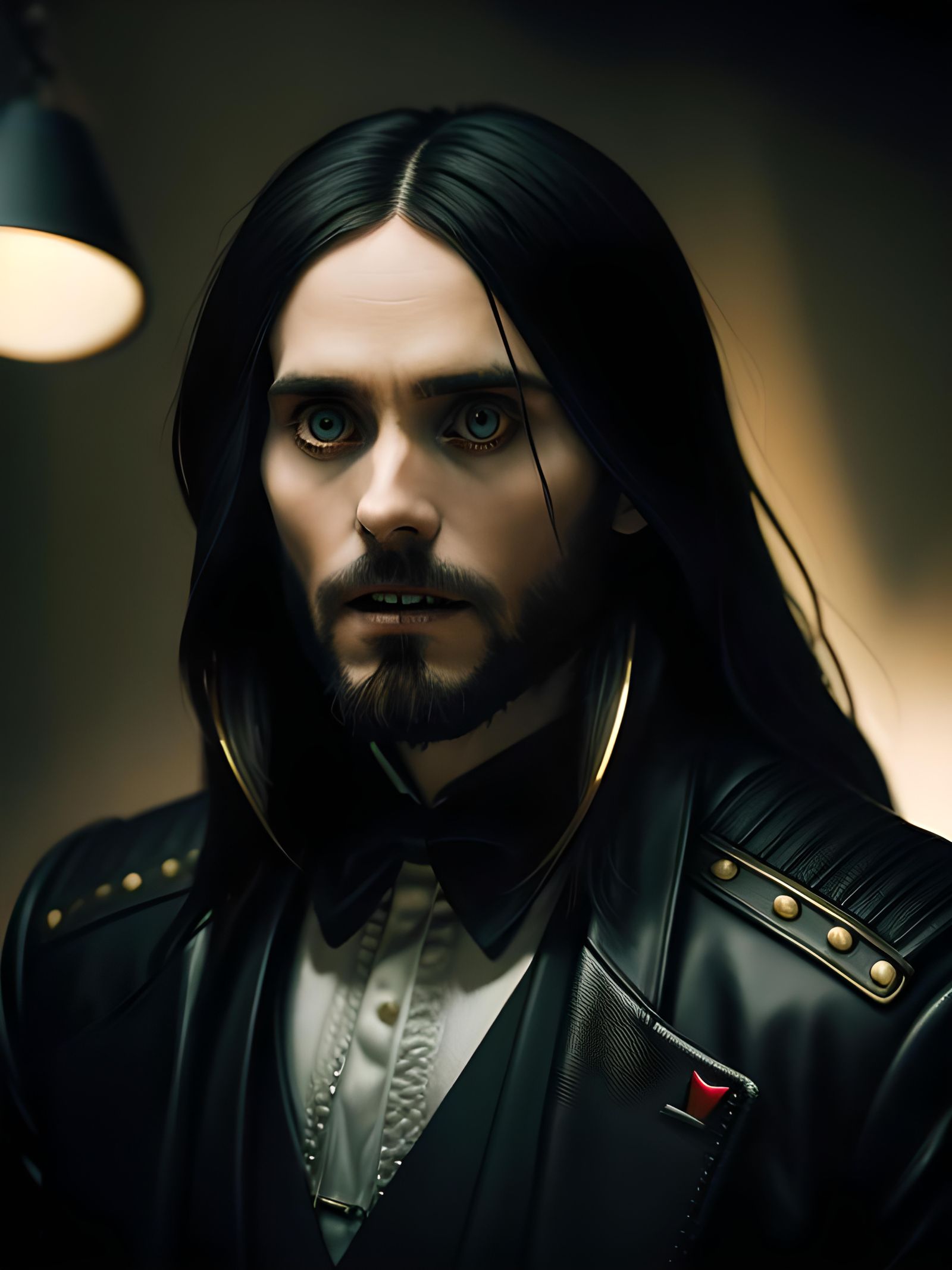 Jared Leto as Morbius: Photorealistic Cinematic Portrait