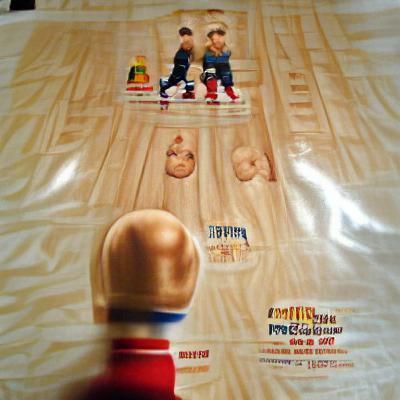 Fisher Price Little People vs Eminem Boxing Poster